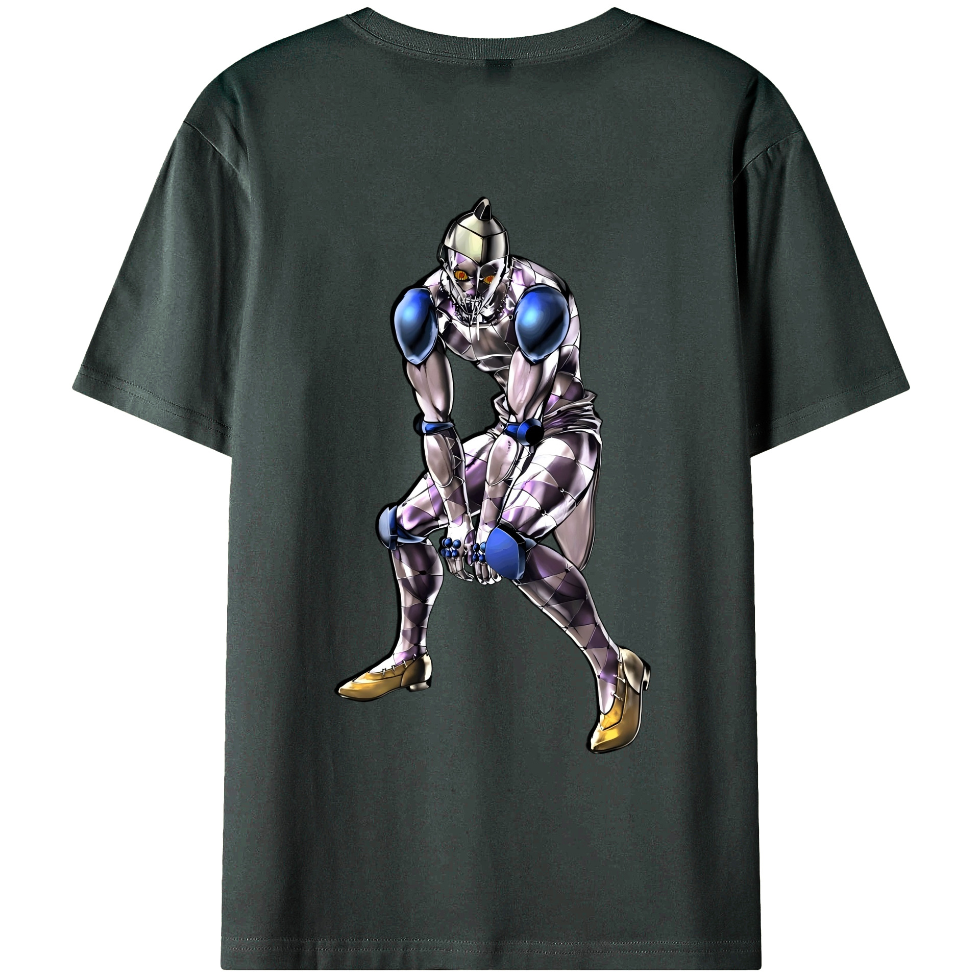 （画像用） ジョジョの奇妙な冒険 JoJo's Bizarre Adventure 綿100％ メンズ半袖Tシャツ（バックプリント） 通気性